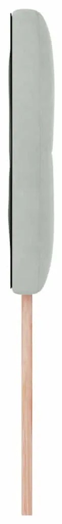 Cabeceira LED vidaXL Com Botões Estofada Cinza Claro 80 cm em Veludo
