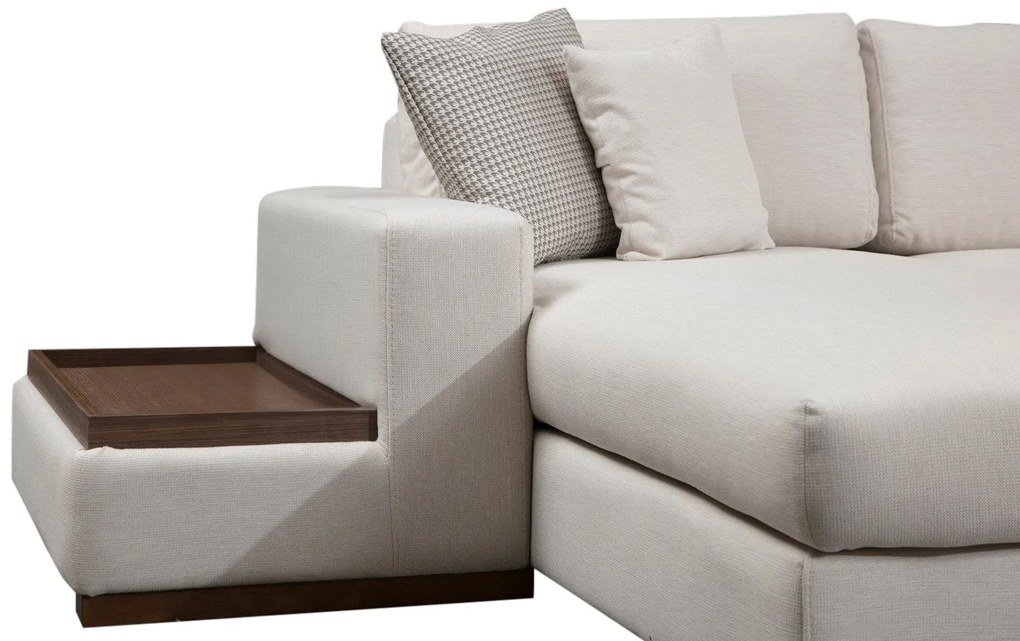 Sofá de Canto Loop - Branco - 374 x 428 x 85 cm