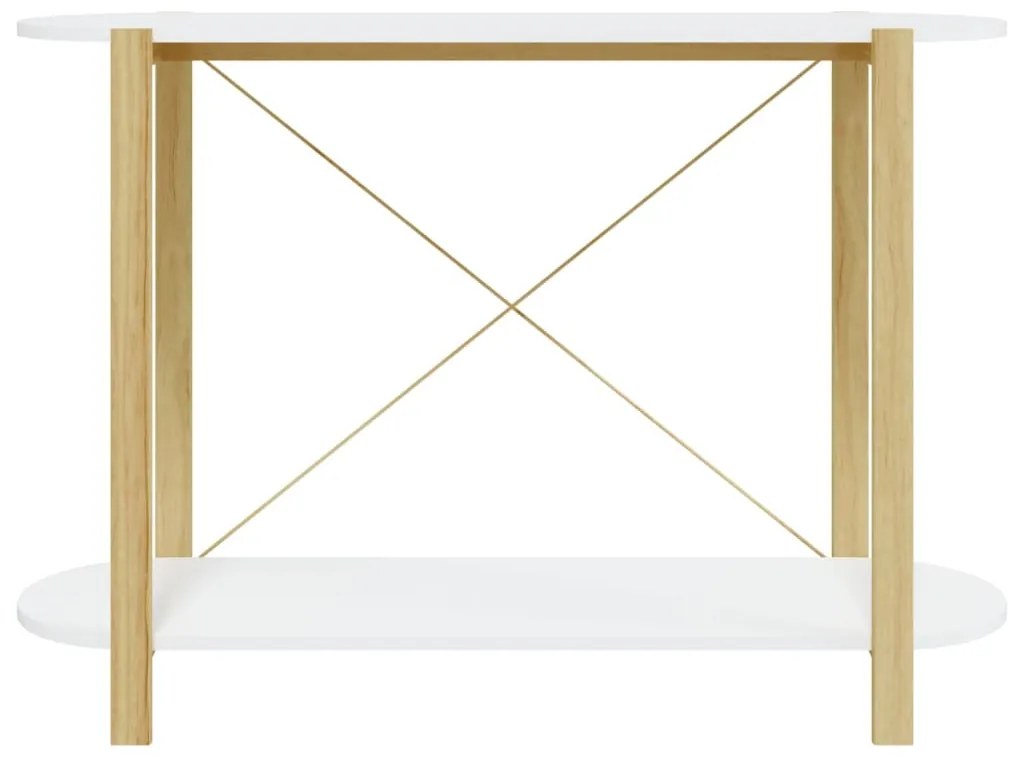 Mesa consola 110x38x75 cm derivados de madeira branco