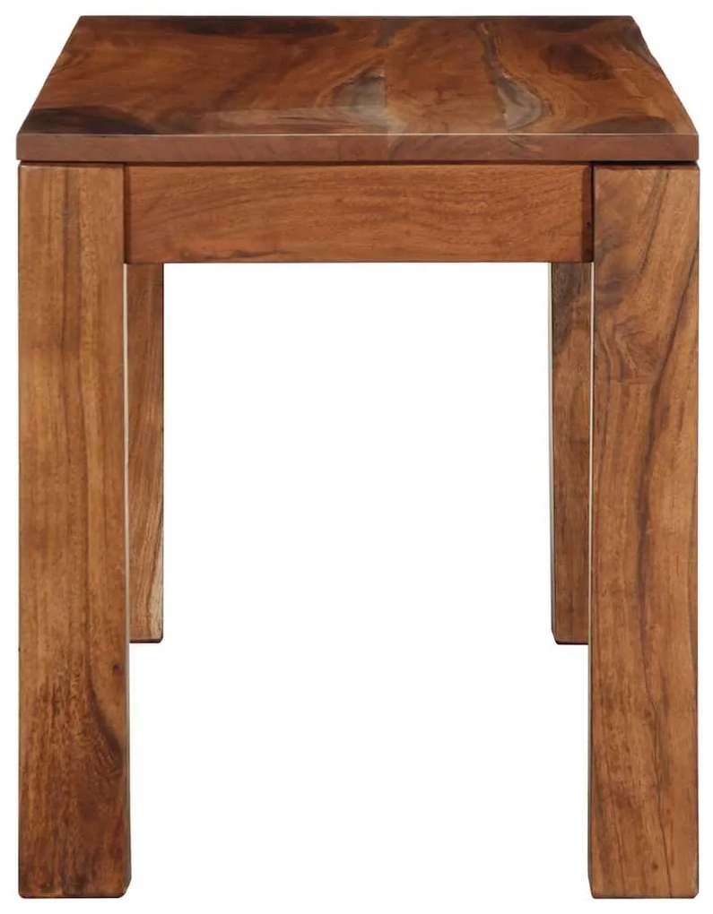 Banco 110 cm madeira maciça de acácia