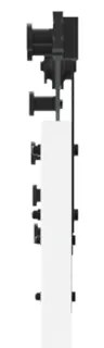 Porta Deslizante vidaXL com Conjunto de Acessórios Branca 93x202 cm Ma