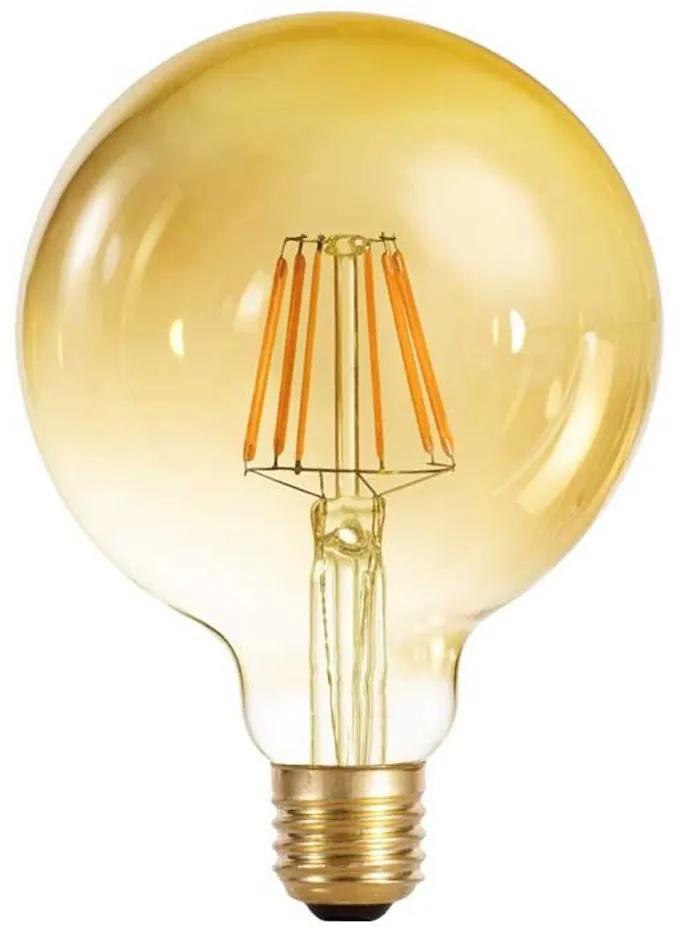 E27 Light Bulb G125 8W 800Lm 2700K Globe Gold Dimmable