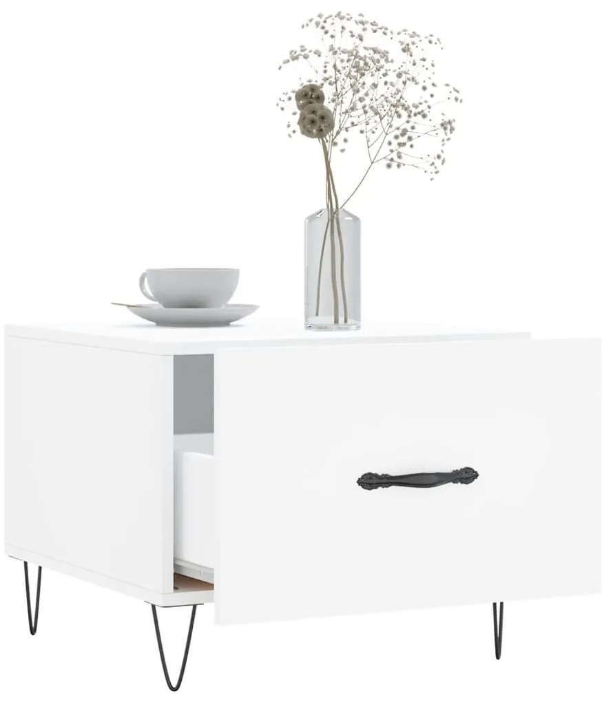 Mesa de centro 50x50x40 cm derivados de madeira branco