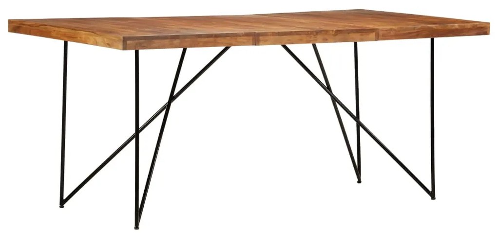 Mesa de jantar 180x90x76 cm madeira de acácia maciça