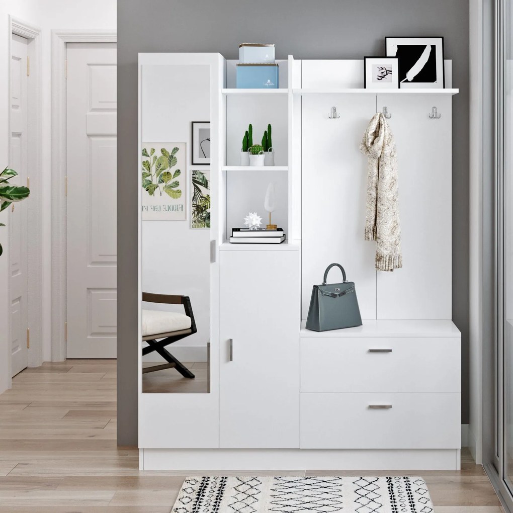 Cabideiro DD5 – Branco – 140x181,8x36,8 cm