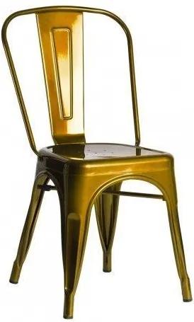 Cadeira Leeds Metalizada Cor: Ouro metalizado