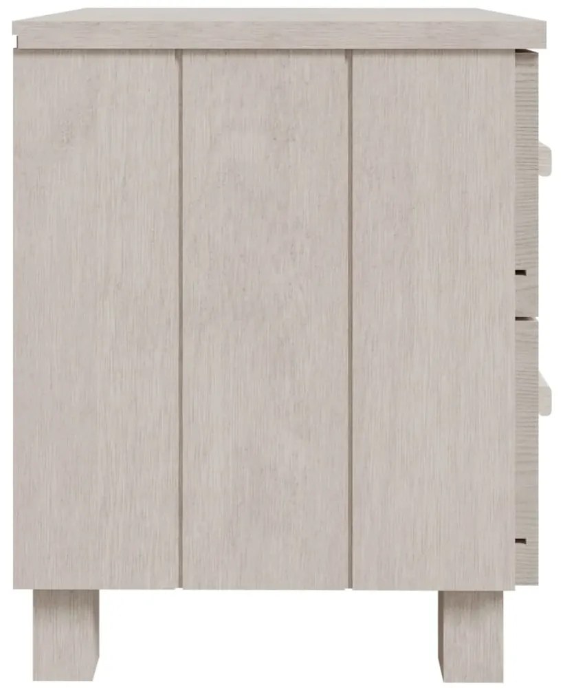 Mesa de cabeceira HAMAR 40x35x44,5 cm pinho maciço branco