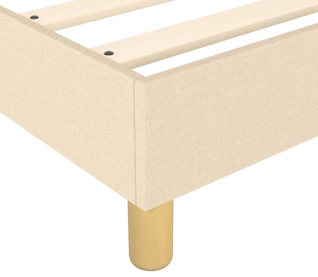 Estrutura de cama sem colchão 80x200 cm creme
