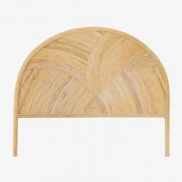 Cabeceira Para Cama De 150 Cm Em Rattan Vauru Castanho Natural & 150 Cm - Sklum