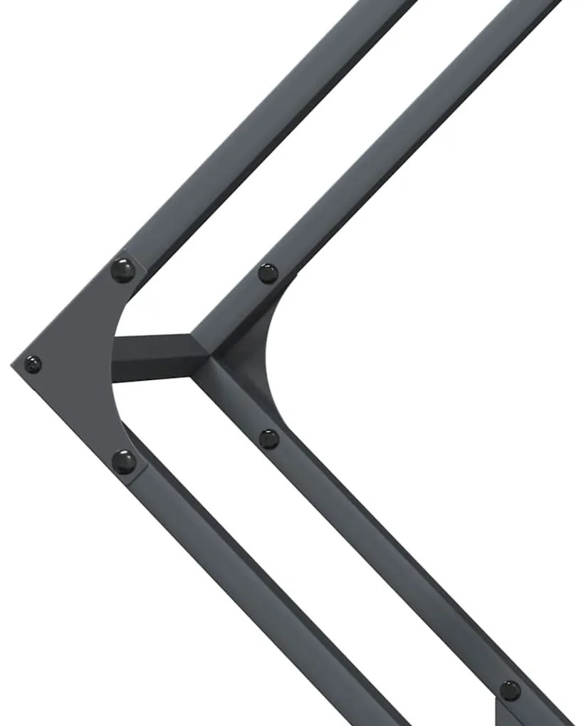 Suporte para lenha 80x25x80 cm aço laminado a frio antracite