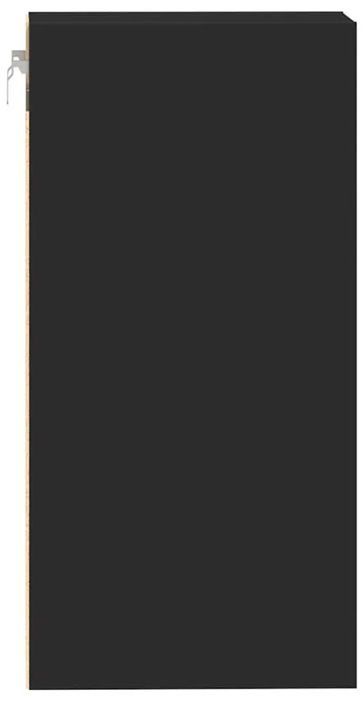 Armário de parede “Riga” 30x29,5x60 cm derivados madeira preto