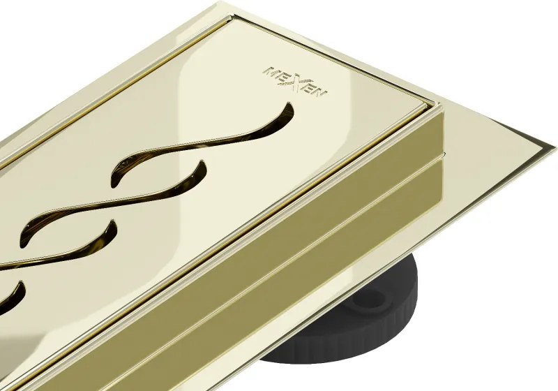 Mexen Flat M18 ralo linear 70 cm, dourado - 1523070-15