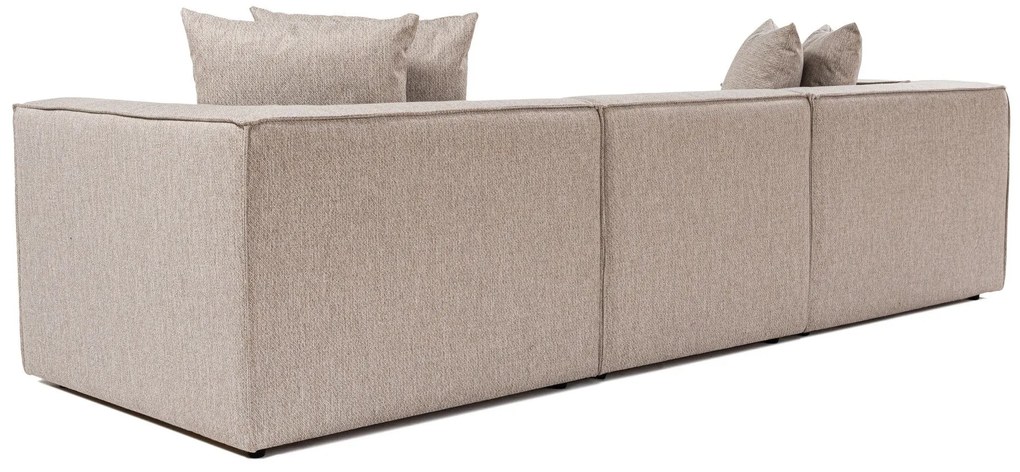Sofá de 3 Lugares Sora – Bege Areia – 270 cm x 65 cm x 95 cm