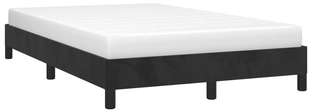 Estrutura de cama sem colchão 120x190 cm Veludo preto