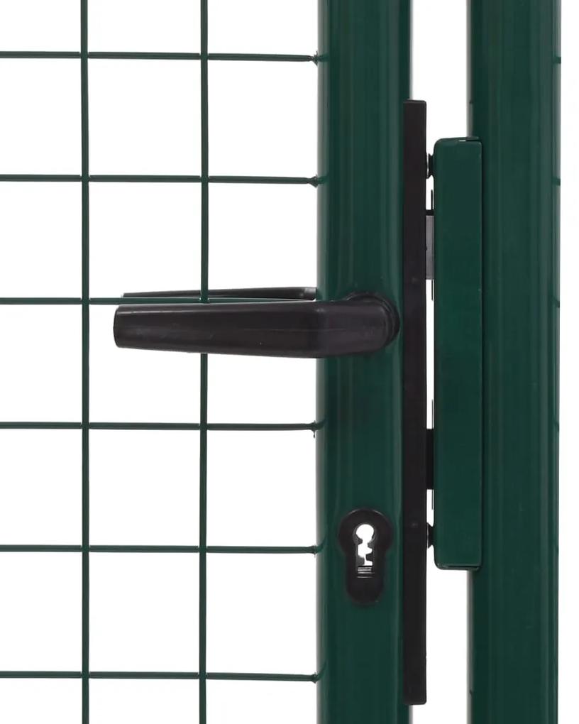 Portão de cerca 100x200 cm aço verde