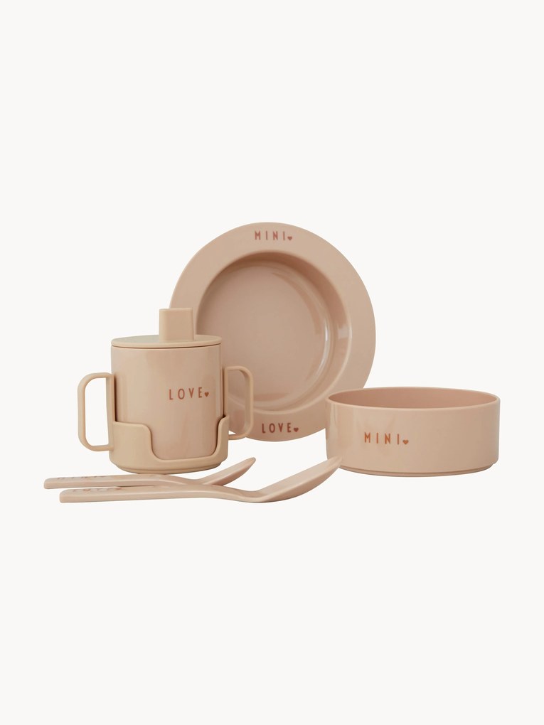 Conjunto de loiça para crianças Mini Favourite, conjunto de 5