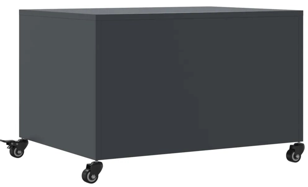Mesa de centro 68x50x43,5 cm aço antracite