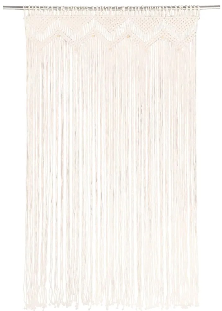 Cortina macramé 140x240 cm algodão