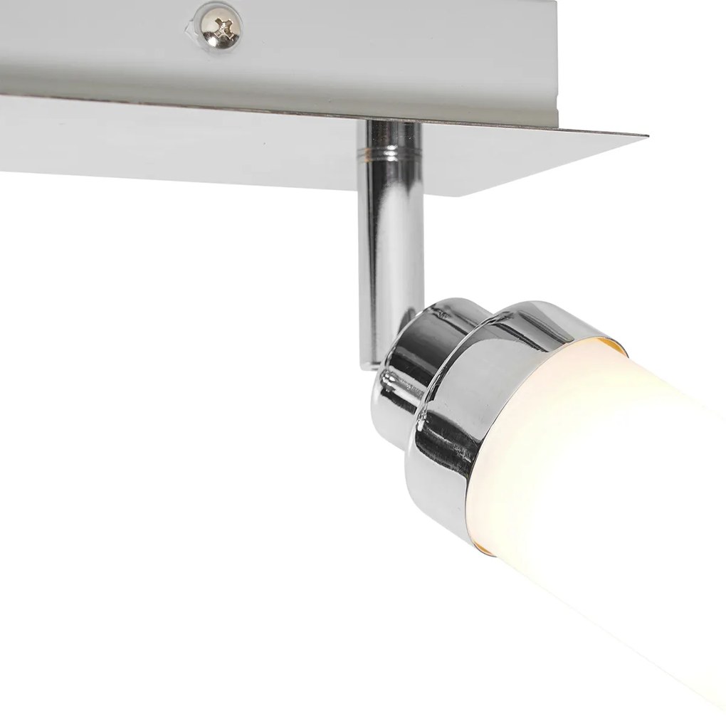 Foco de teto moderno para casa de banho em aço 3-luzes IP44 - Japie Moderno