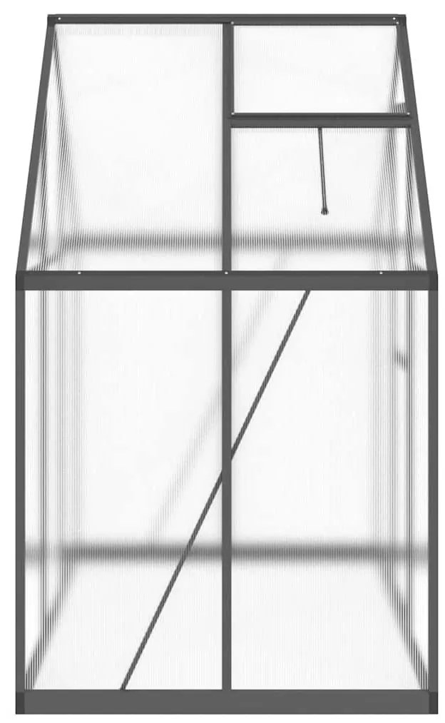 Estufa com estrutura de base 169x114x195 cm alumínio antracite