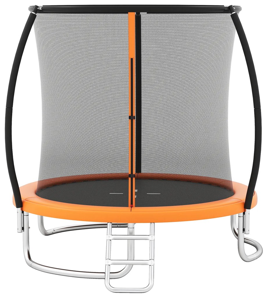 Trampolim externo de 10 pés com rede de proteção - preto