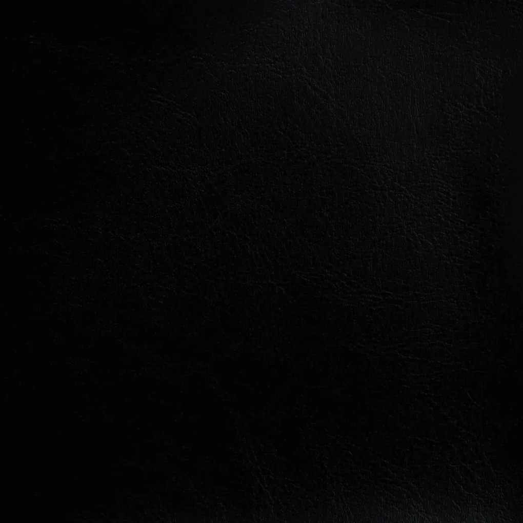 Poltrona com apoio de pés couro artificial preto