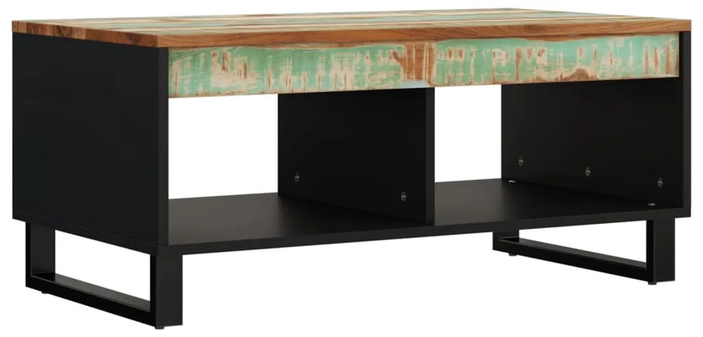 Mesa de centro 90x50x40 cm madeira recuperada maciça