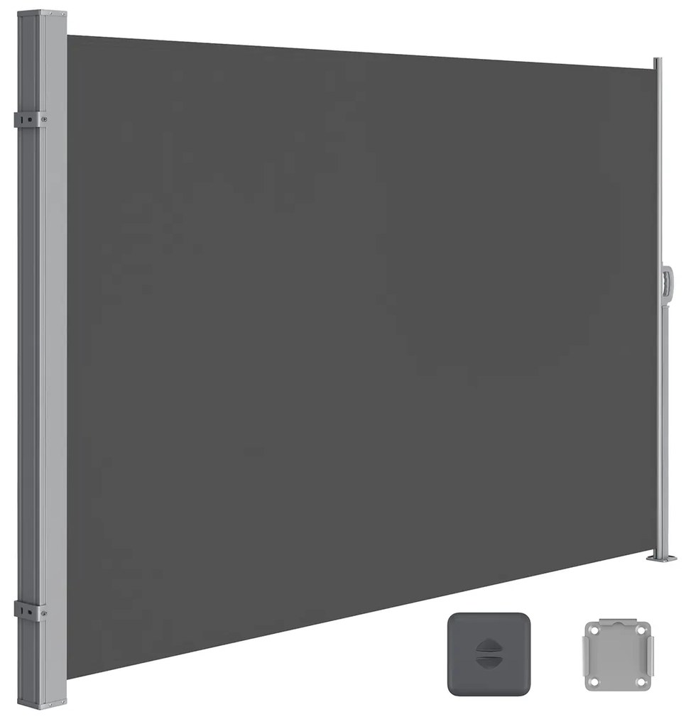 Toldo lateral para varanda com proteção de privacidade | SONGMICS | cinzento | GSA200G02.