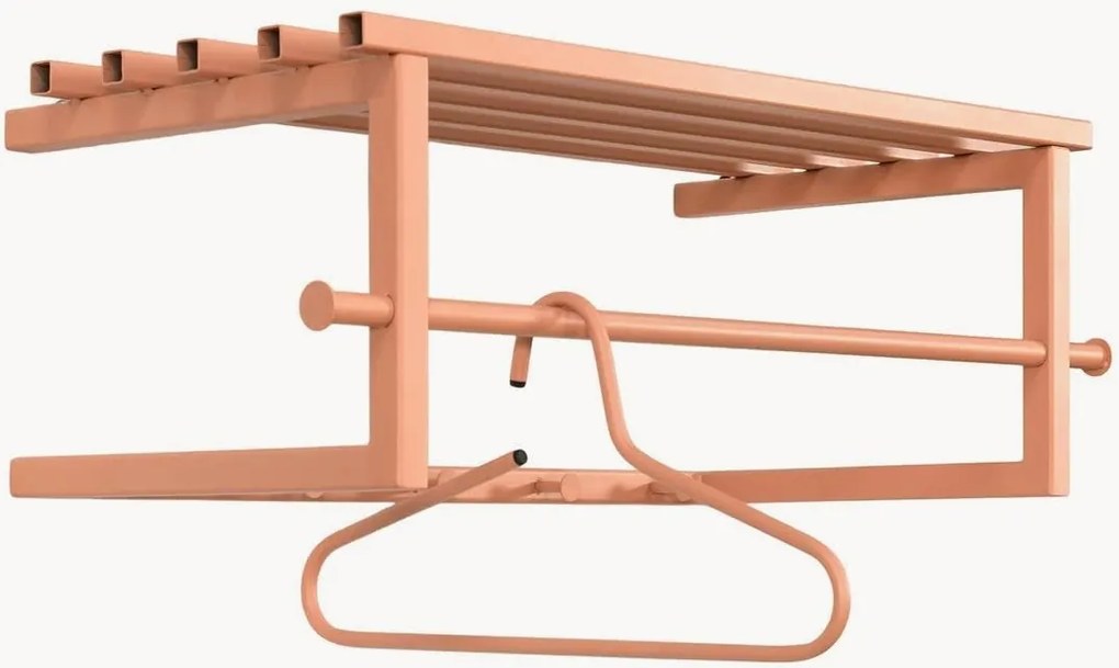 Bengaleiro de parede com prateleira para chapéus Marco