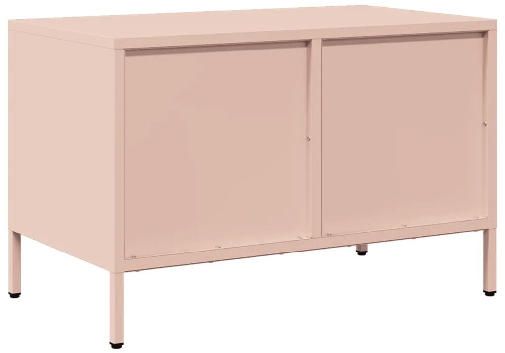 Móvel de TV 68x39x43,5 cm aço laminado a frio rosa