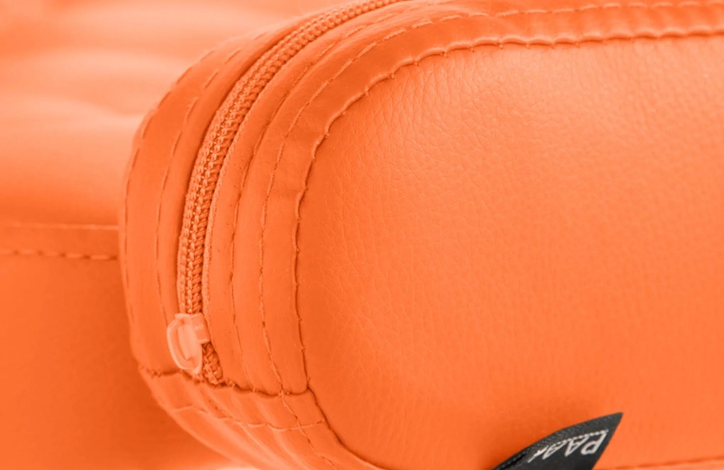 Banco de bar Dublin de couro sintético Laranja