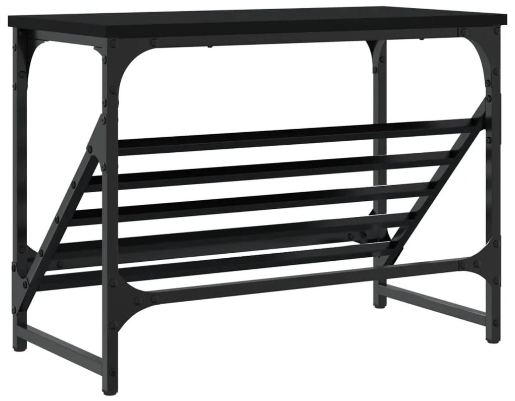 Sapateira 60x30x45 cm derivados de madeira preto
