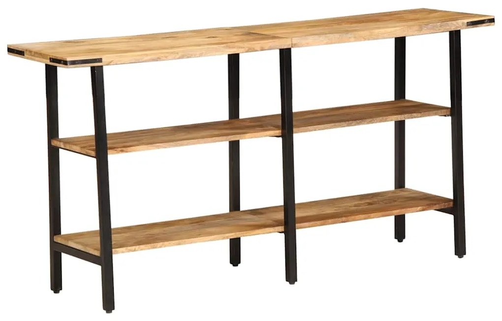 Mesa consola 140x35x70 cm madeira de mangueira maciça