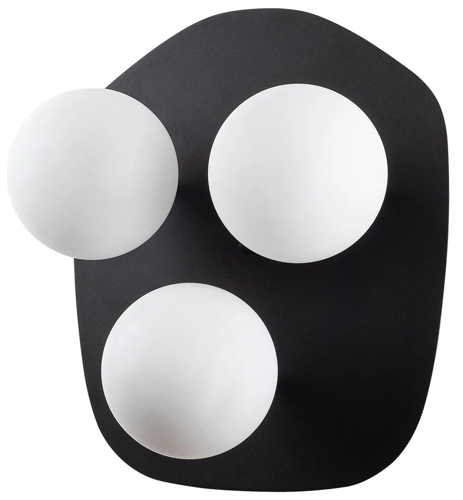 Candeeiro de Parede Well – Preto e Creme – 37 x 44 x 45 cm