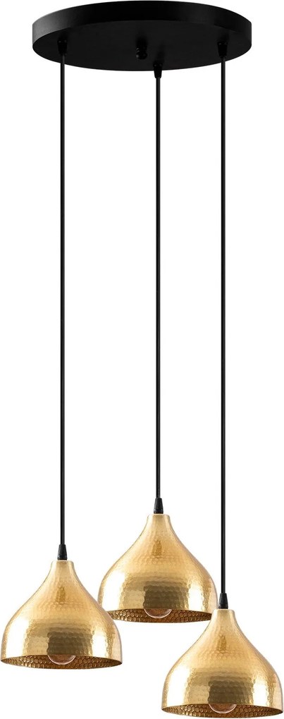 Candeeiro de Teto Tattoo – Ouro – 42 x 42 cm