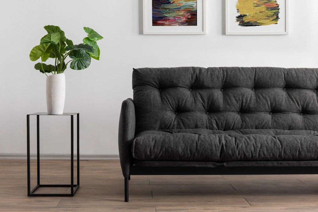 Sofá-Cama 3 Lugares Renge – Cinzento Escuro – 200x92x82 cm