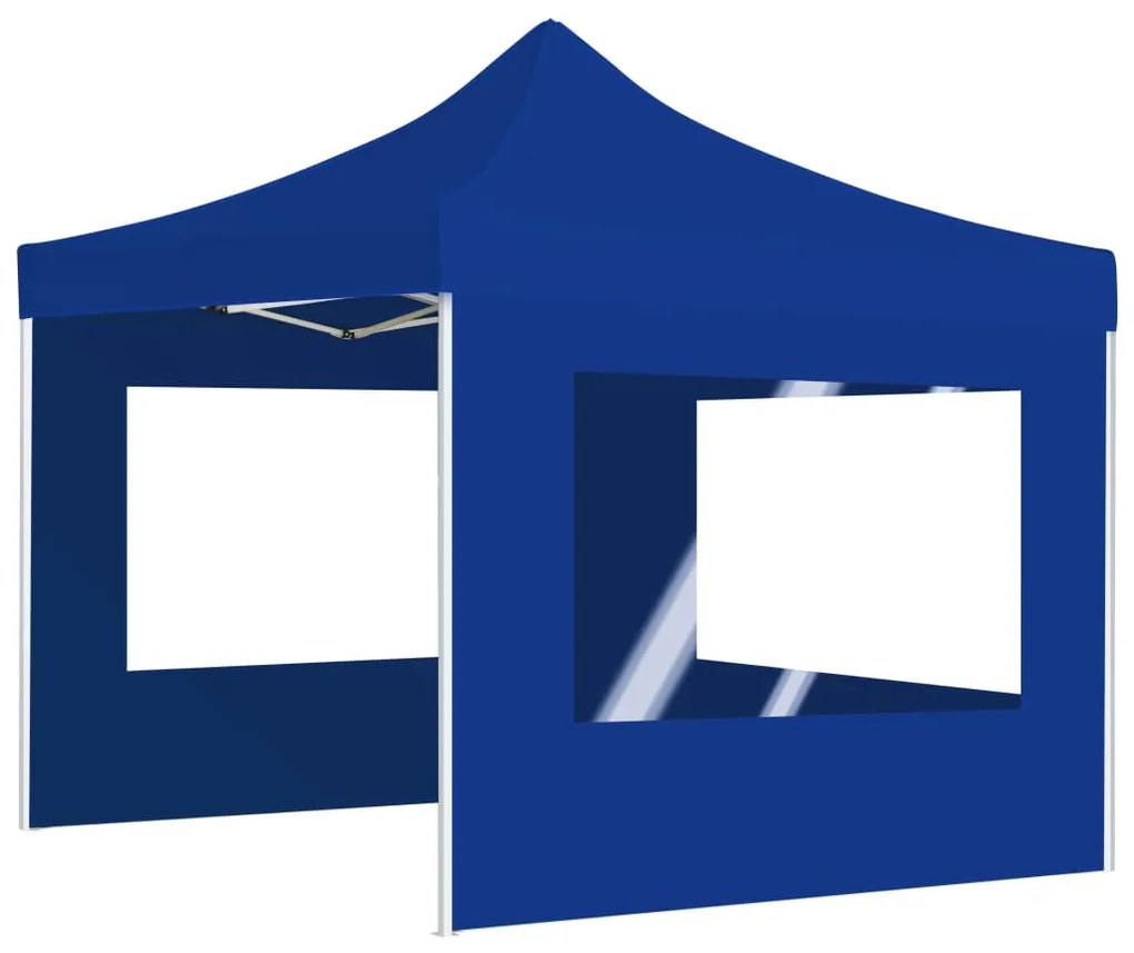 Tenda dobrável profissional com paredes alumínio 2x2 m azul