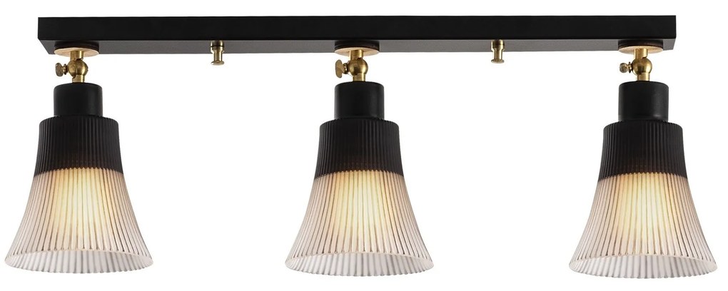 Candeeiro de Teto Foca – Preto – Diâmetro 62 cm, Altura 22 cm