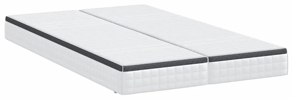 Colchões 2 pcs Branco, Cinza 60 x 200 cm Tecido Tricotado
