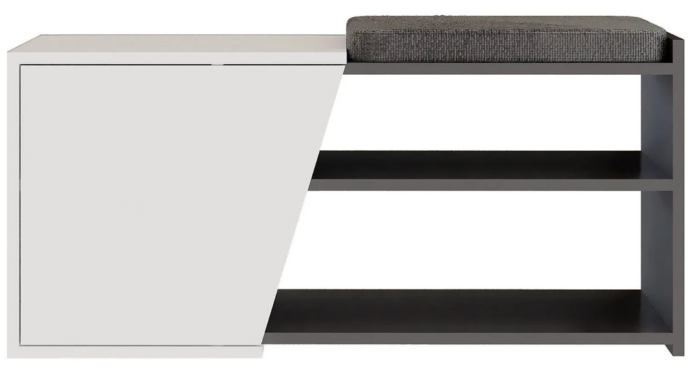 Sapateira Fiona com Prateleiras e Soft-Close – 104x47x37 cm – Antracit