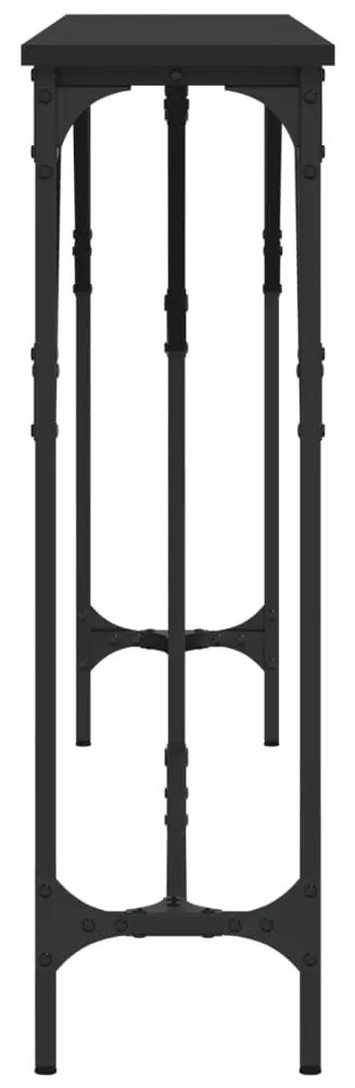 Mesa consola 180x23x75 cm derivados de madeira preto
