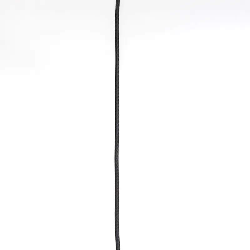 Candeeiro de suspensão preto com interior em latão 40 cm - Hoodi