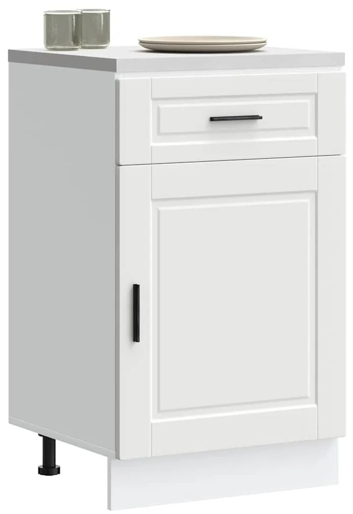 vidaXL Armário base de cozinha Porto derivados de madeira branco