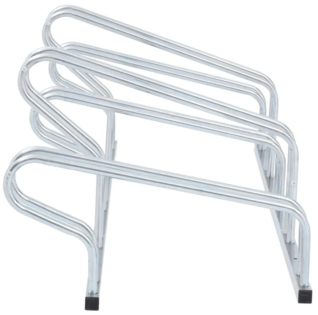 Suporte independente para 5 bicicletas aço galvanizado