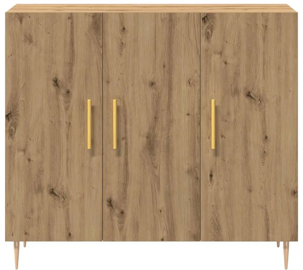 Aparador Artisan Carvalho 90x34x80 cm Madeira Engenharia