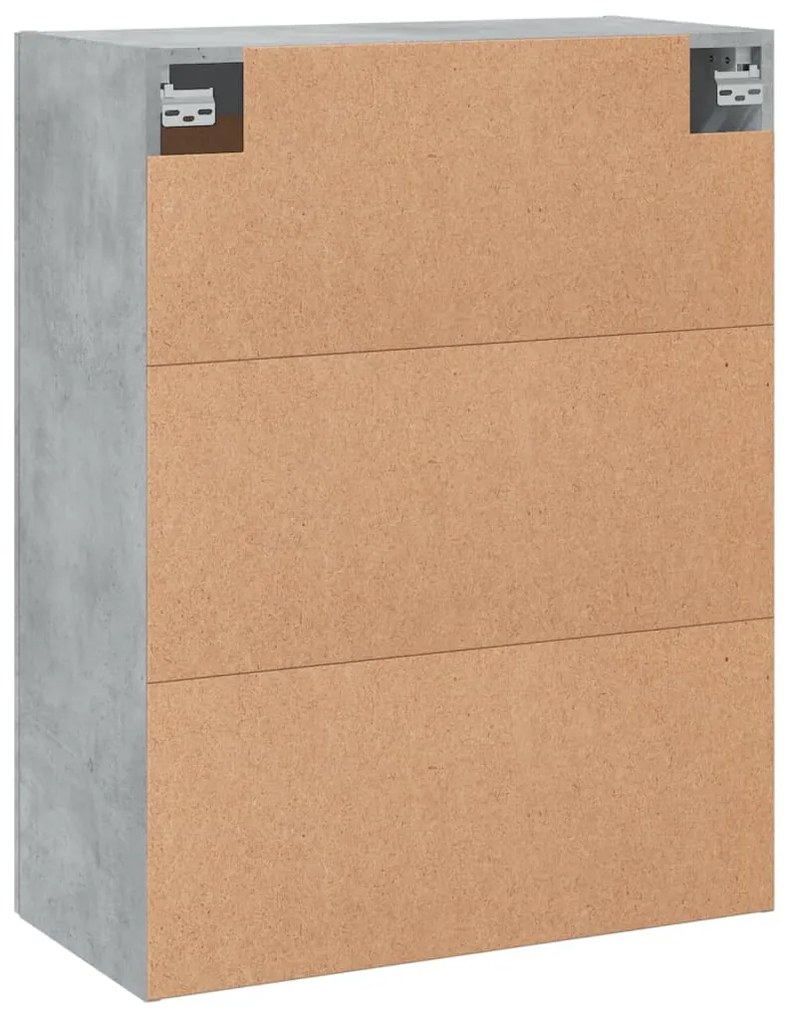 Móveis de parede 2 pcs derivados de madeira cinzento cimento