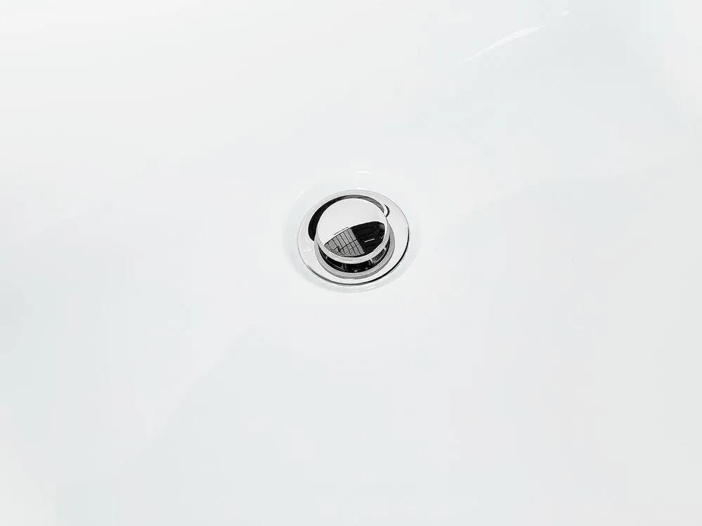 Banheira retangular autónoma em acrílico branco 169 x 80 cm GOCTA Beliani