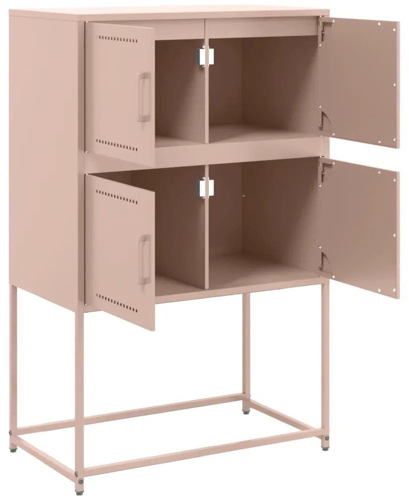 Aparador 68,5x38,5x107 cm aço rosa
