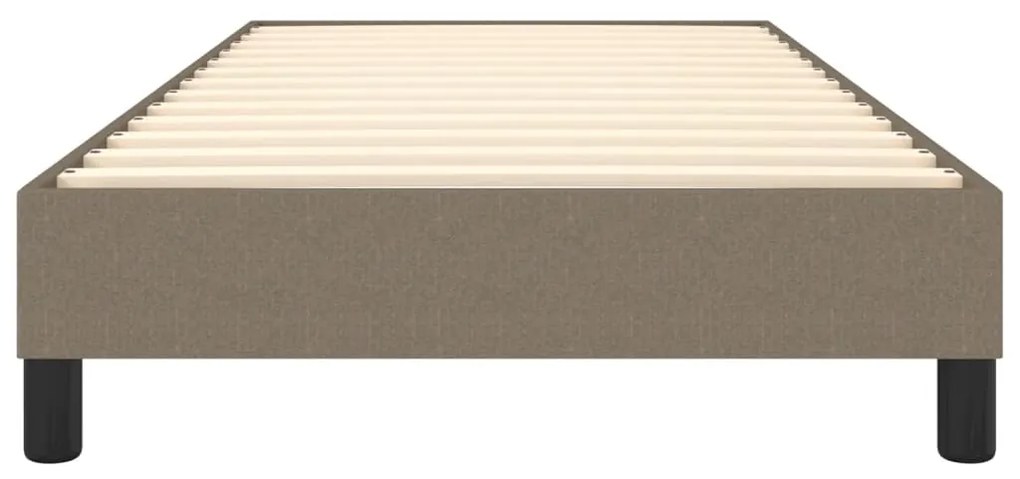 Estrutura de cama sem colchão 80x200 cm tecido cinzento