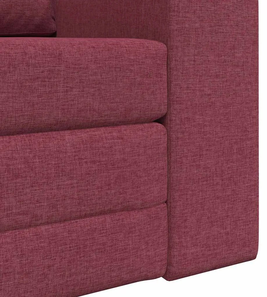 Sofá Cama 2 em 1 Bordô 98x71x83 cm Tecido